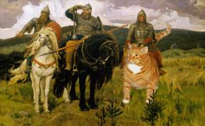 Russian Artist Inserts Her Fat Cat Into Iconic Paintings Russian Artist Inserts Her Fat Cat Into Iconic Paintings