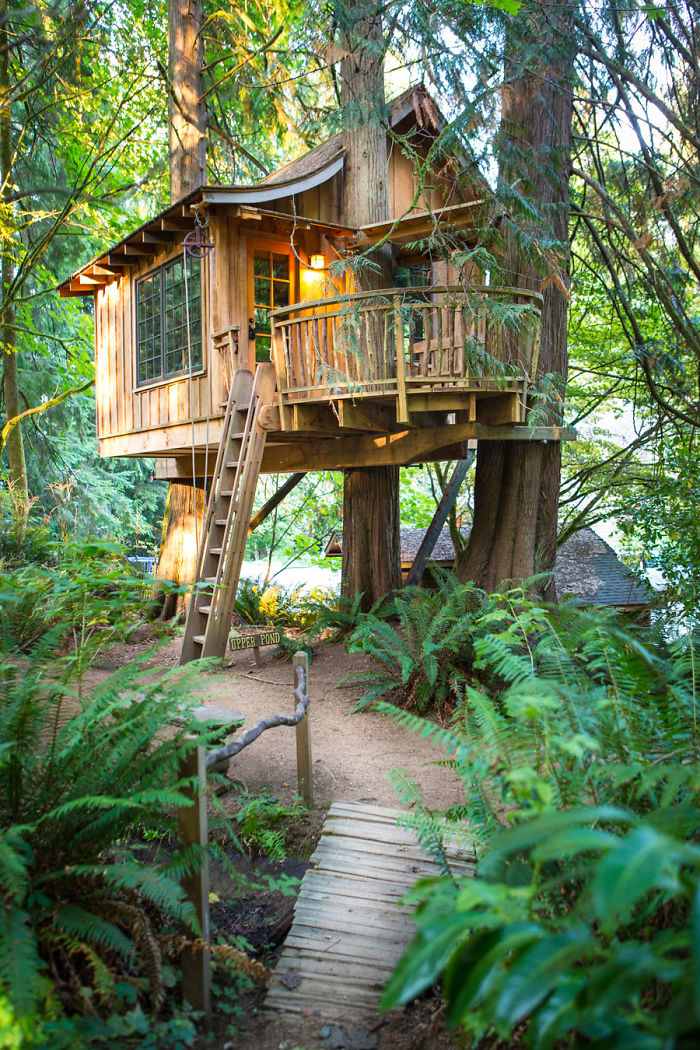 Upper Pond Treehouse In Issaquah, Washington.
