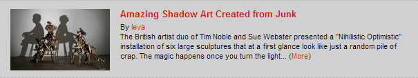 Amazing Shadow Art Created from Junk 