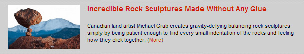 Incredible Rock Sculptures Made Without Any Glue