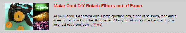 Make Cool DIY Bokeh Filters out of Paper