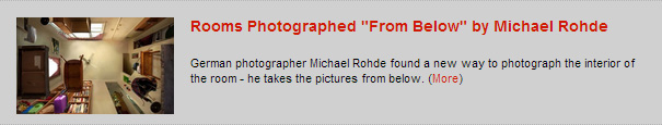 Rooms Photographed “From Below” by Michael Rohde