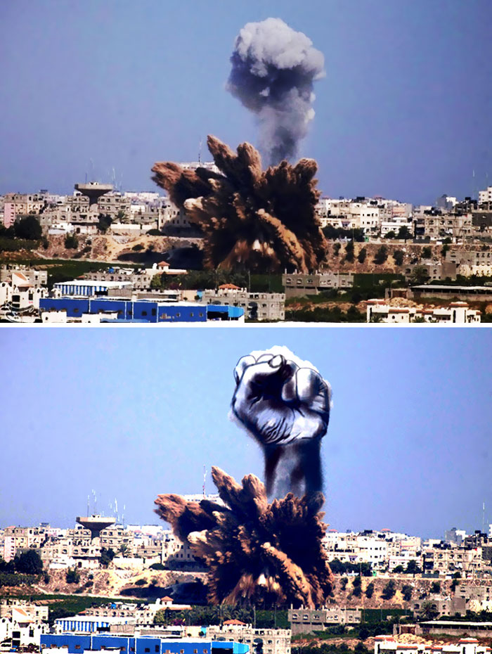 http://www.boredpanda.com/blog/wp-content/uploads/2014/07/gaza-israel-rocket-strike-smoke-art-29.jpg