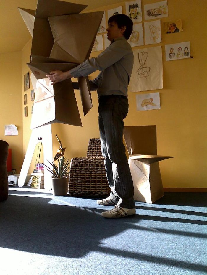 Cardboard Chair Kraftwerk Diy