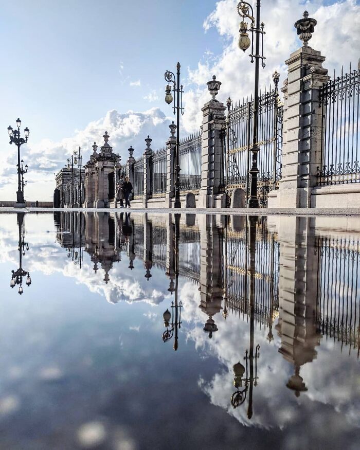  parallel worlds puddles madrid spain pics 