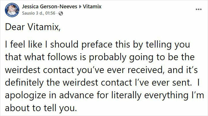 After 2.5-Week War With 3 Cats, Woman Contacts Vitamix Asking For Empty Boxes To Replace The One Her Cats Took Over With New Blender Inside