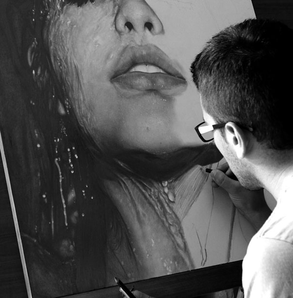 Incredibly Photorealistic Pencil Drawing by Diego Fazio Incredibly Photorealistic Pencil Drawing by Diego Fazio