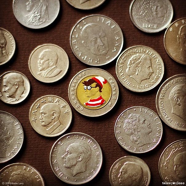Brazilian Artist Transforms Coins Into Tiny Pop-Culture Portraits (22 pics) Brazilian Artist Transforms Coins Into Tiny Pop-Culture Portraits (22 pics)