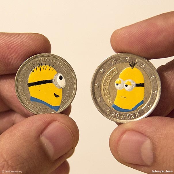 Brazilian Artist Transforms Coins Into Tiny Pop-Culture Portraits (22 pics) Brazilian Artist Transforms Coins Into Tiny Pop-Culture Portraits (22 pics)