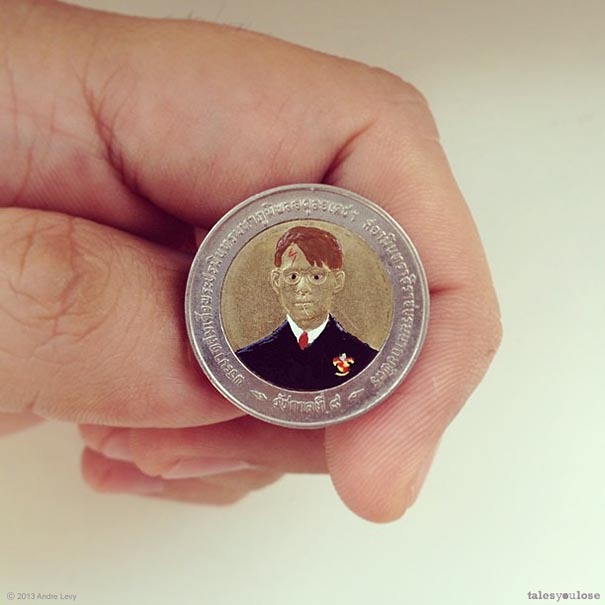 Brazilian Artist Transforms Coins Into Tiny Pop-Culture Portraits (22 pics) Brazilian Artist Transforms Coins Into Tiny Pop-Culture Portraits (22 pics)