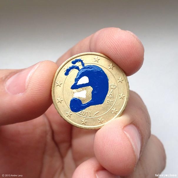 Brazilian Artist Transforms Coins Into Tiny Pop-Culture Portraits (22 pics) Brazilian Artist Transforms Coins Into Tiny Pop-Culture Portraits (22 pics)
