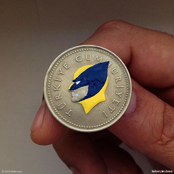 Brazilian Artist Transforms Coins Into Tiny Pop-Culture Portraits (22 pics)