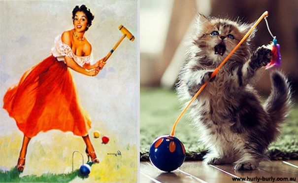 Cats That Pose Like Pin Up Girls (18 pics)