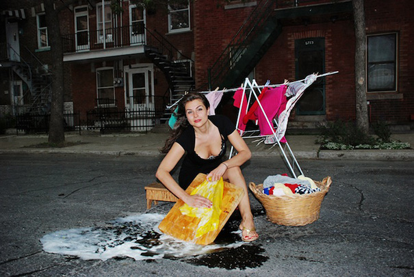 Artists Turn Annoying Potholes Into Creative Scenes (18 pics) Artists Turn Annoying Potholes Into Creative Scenes (18 pics)