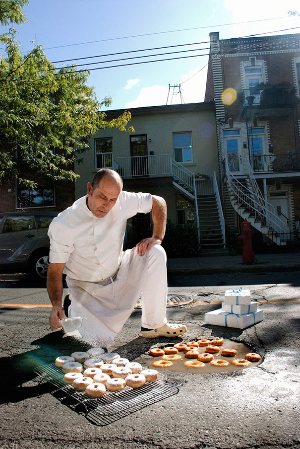 Artists Turn Annoying Potholes Into Creative Scenes (18 pics)