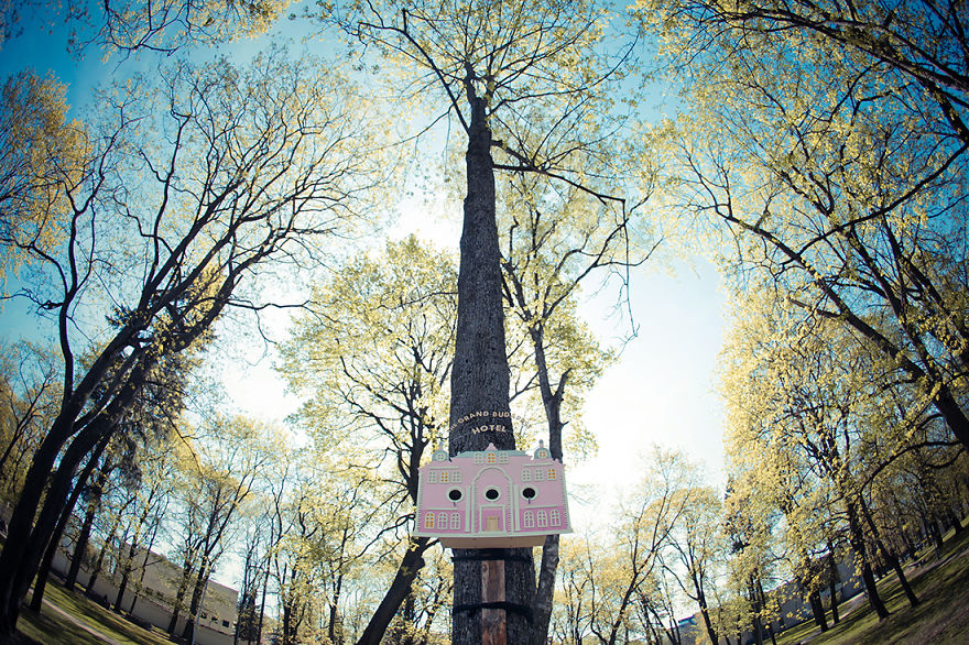Tiny Grand Budapest Hotel For Birds By Clinic 212 Tiny Grand Budapest Hotel For Birds By Clinic 212