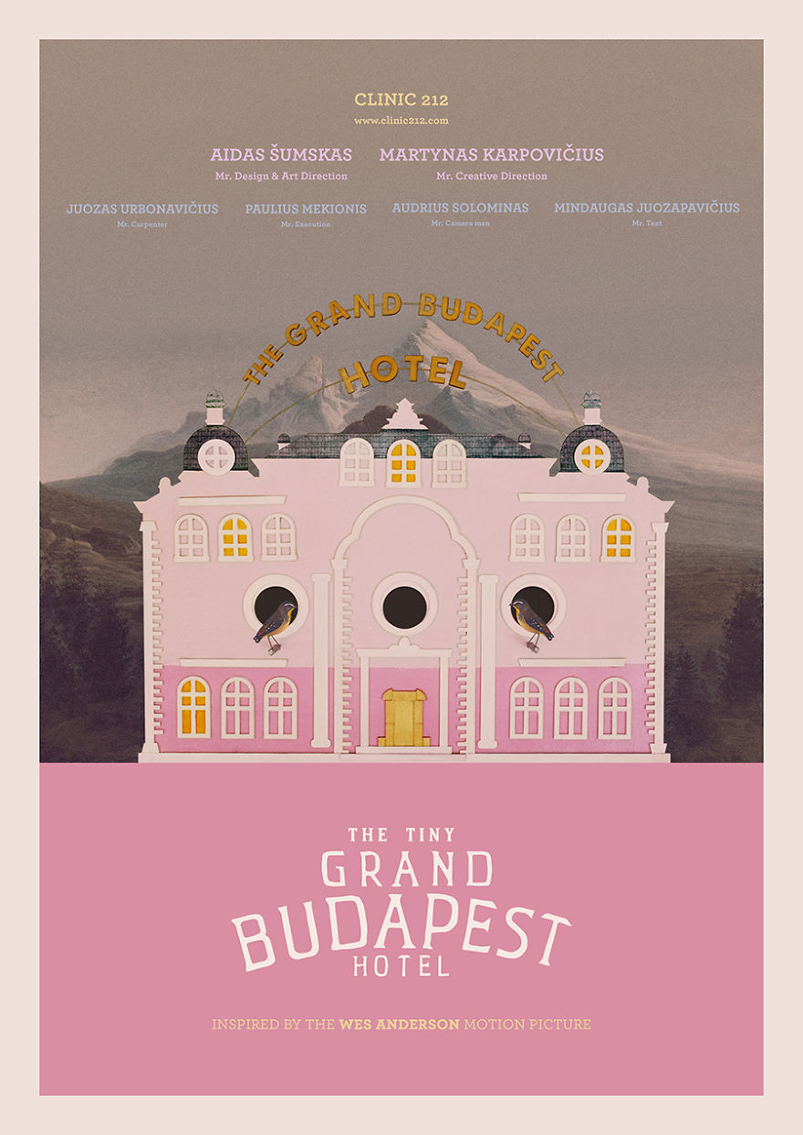 Tiny Grand Budapest Hotel For Birds By Clinic 212 Tiny Grand Budapest Hotel For Birds By Clinic 212