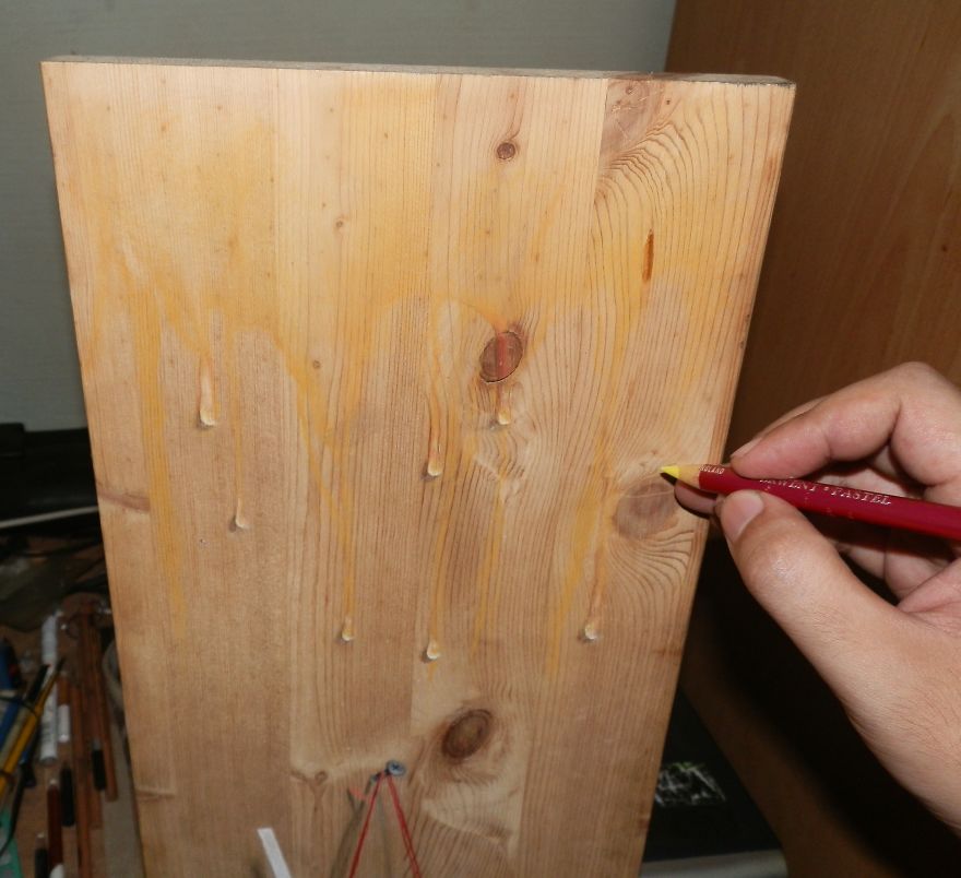 Photorealistic Pastel Drawings On Boards Of Wood Photorealistic Pastel Drawings On Boards Of Wood