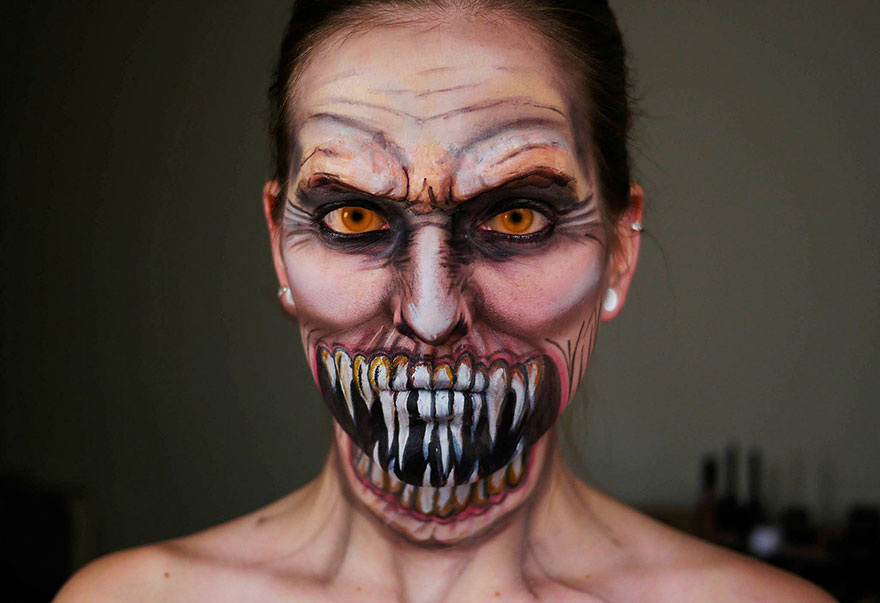 Self-Taught Makeup Artist Transforms Herself Into Creepy Monsters And Video Game Characters Self-Taught Makeup Artist Transforms Herself Into Creepy Monsters And Video Game Characters