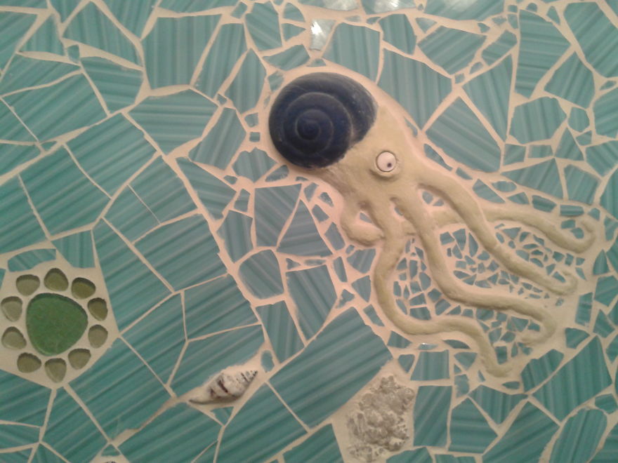 I Made A Mosaic In Bathroom - Bath In The Sea