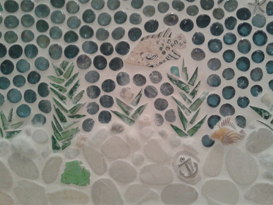 I Made A Mosaic In Bathroom - Bath In The Sea