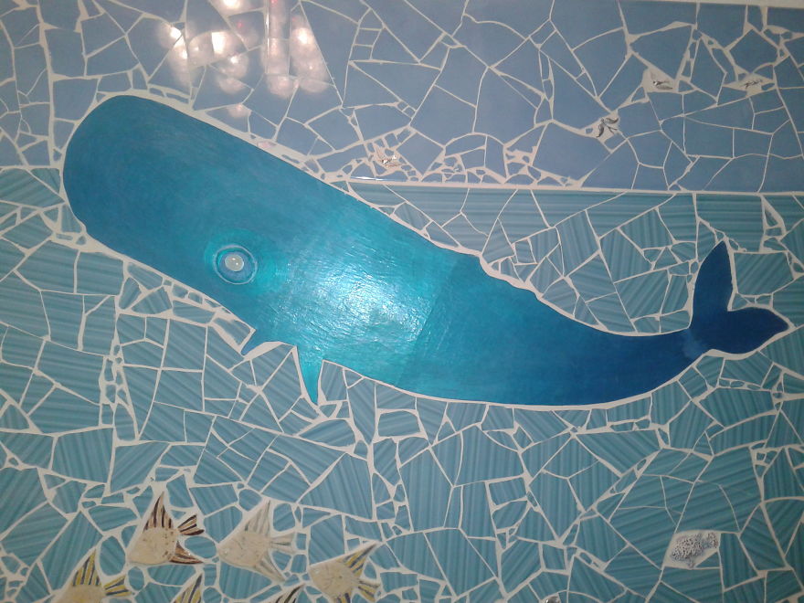 I Made A Mosaic In Bathroom - Bath In The Sea