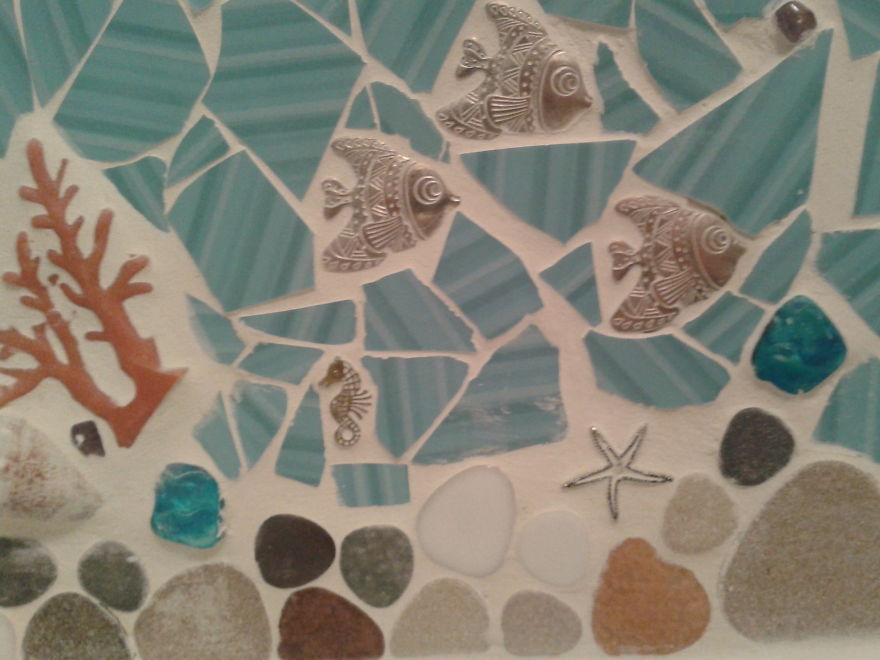 I Made A Mosaic In Bathroom - Bath In The Sea