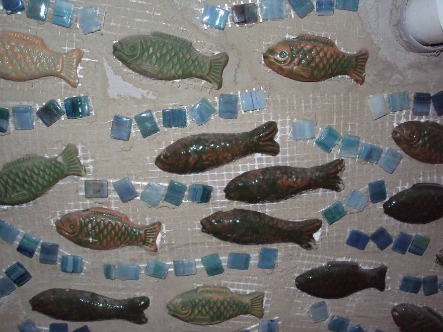 I Made A Mosaic In Bathroom - Bath In The Sea