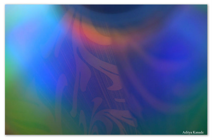 Curtain Reflection On Cd #music #art #abstract