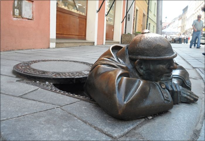 Man At Work, Bratislava Slovakia