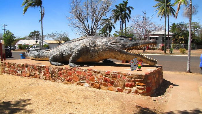 Krys_the Savannah King. Normanton Queensland. Krys Measured 28ft 6ins .. 6.83 Metres