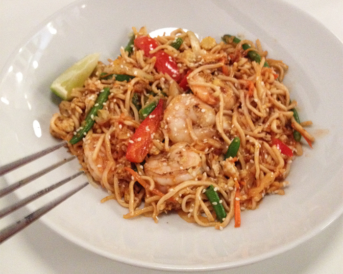 Asian Noodles With Shrimp