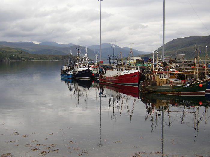 Scene From Ullapool In The Highlnds