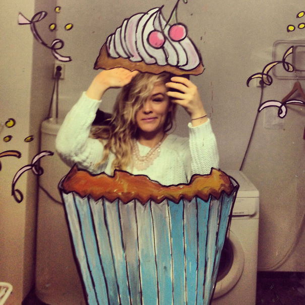 I Drew These On My Bathroom Mirror