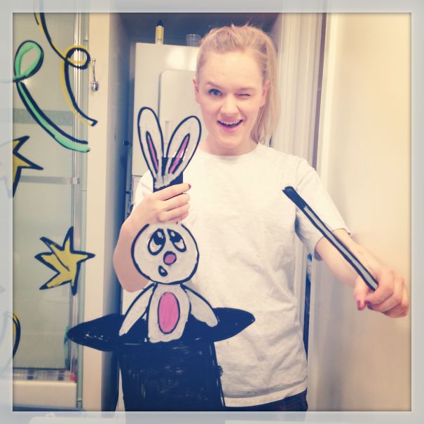 I Drew These On My Bathroom Mirror