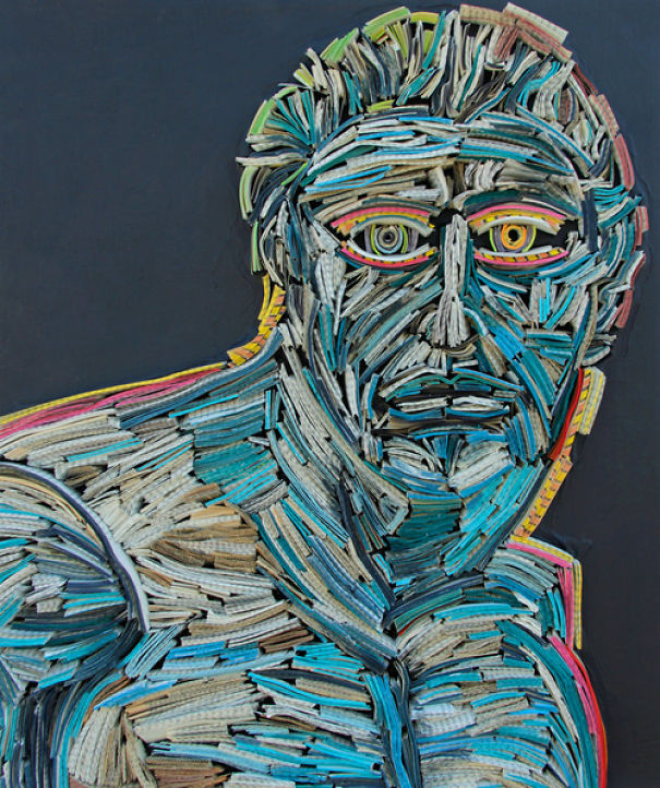 This Artist Uses Scrap Books For His Sculptures
