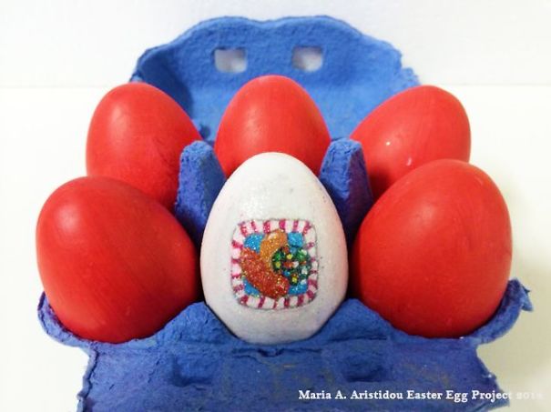 When I Dye Easter Eggs. Easter Egg 'thank You' Project By Maria A. Aristidou