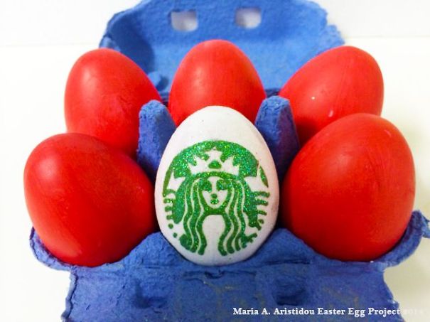 When I Dye Easter Eggs. Easter Egg 'thank You' Project By Maria A. Aristidou