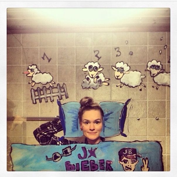 I Drew These On My Bathroom Mirror