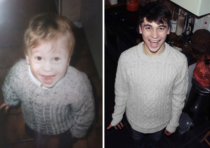 Before And After: Share Creative Recreations Of Childhood Photos