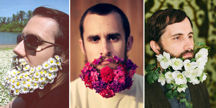 Latest Trend: Men With Flowers In Their Beards