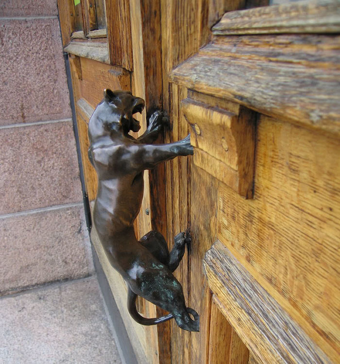 Door Handle In The Old Art Museum (1904) In Turku, Finland