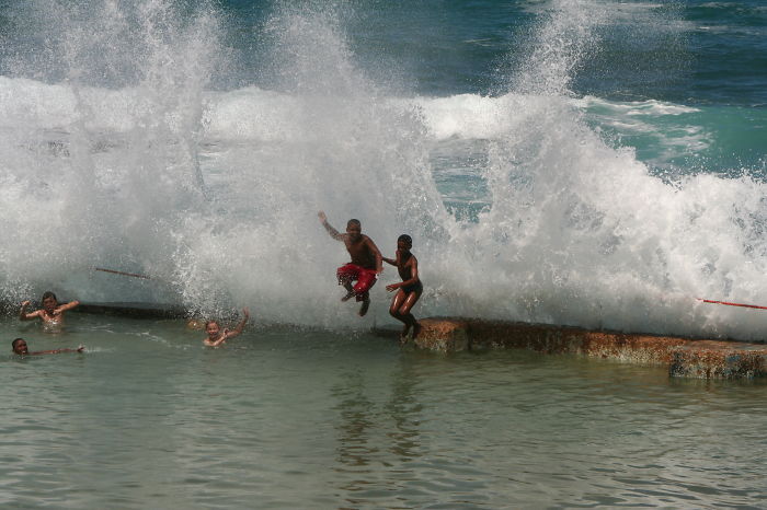 Swimming Lesson In Mosselbaai, Sa