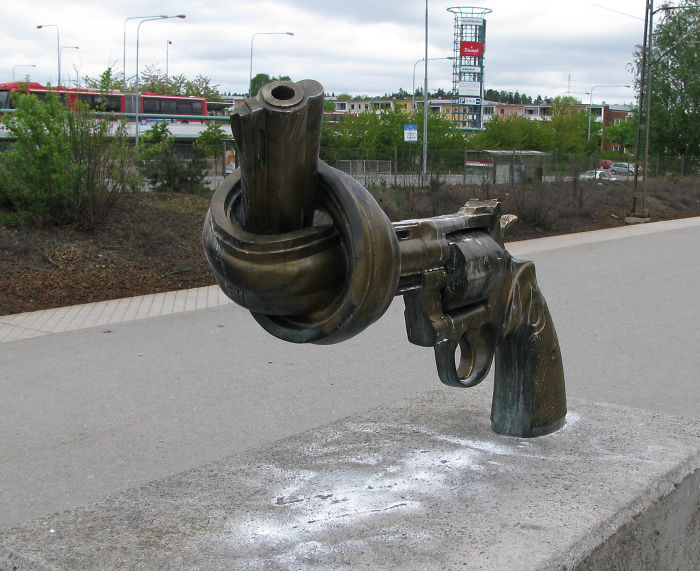 "non Violence". Stockholm, Sweden