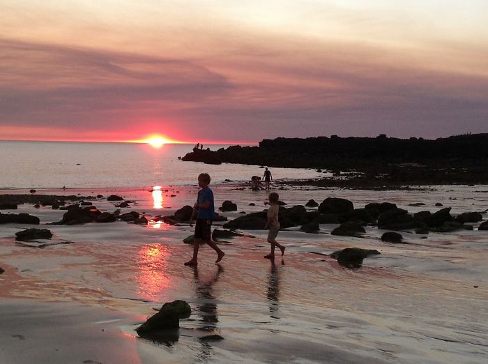 Camping Holiday Sunset. The Kimberley Coast. West Australia