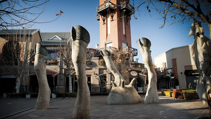 Upside Down Cow, Irene Mall, South Africa