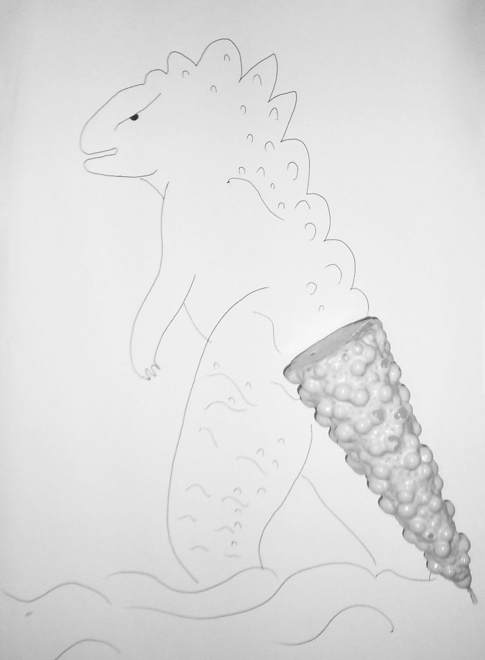 Baby Godzilla (candle Tail) - Back When It Was White And Pretty Kind.