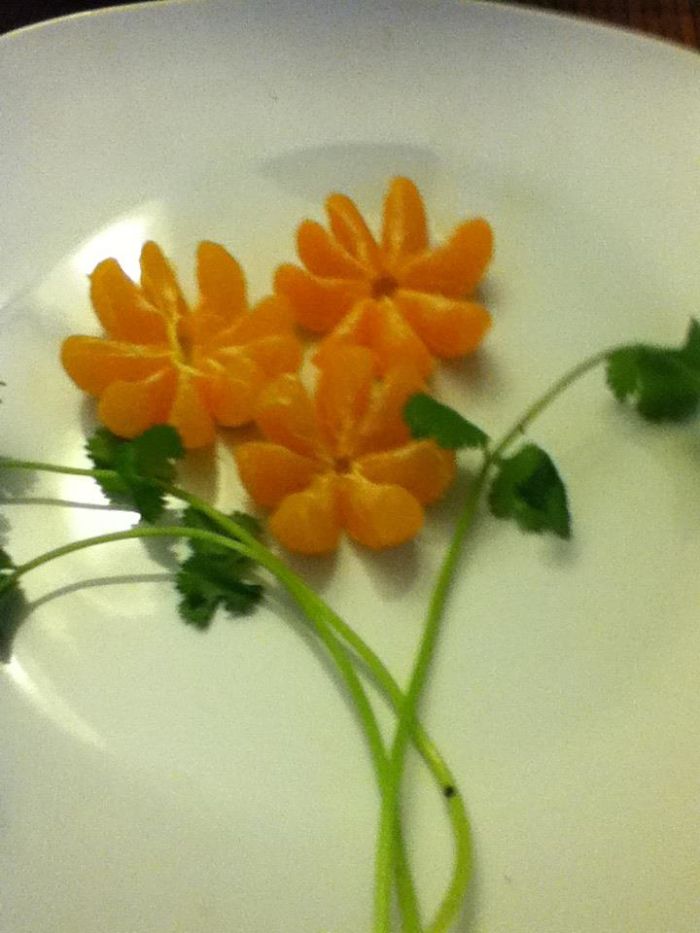 Coriander And Mandarin Flower