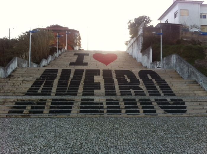 I Love Aveiro Stairs, Aveiro, Portugal
