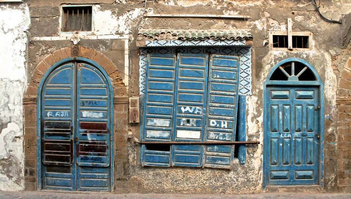Used Doors In Essouira, Morocco